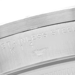 Rolex Air King 34mm Weiße Stahl-Herrenuhr mit römischem Zifferblatt 14010