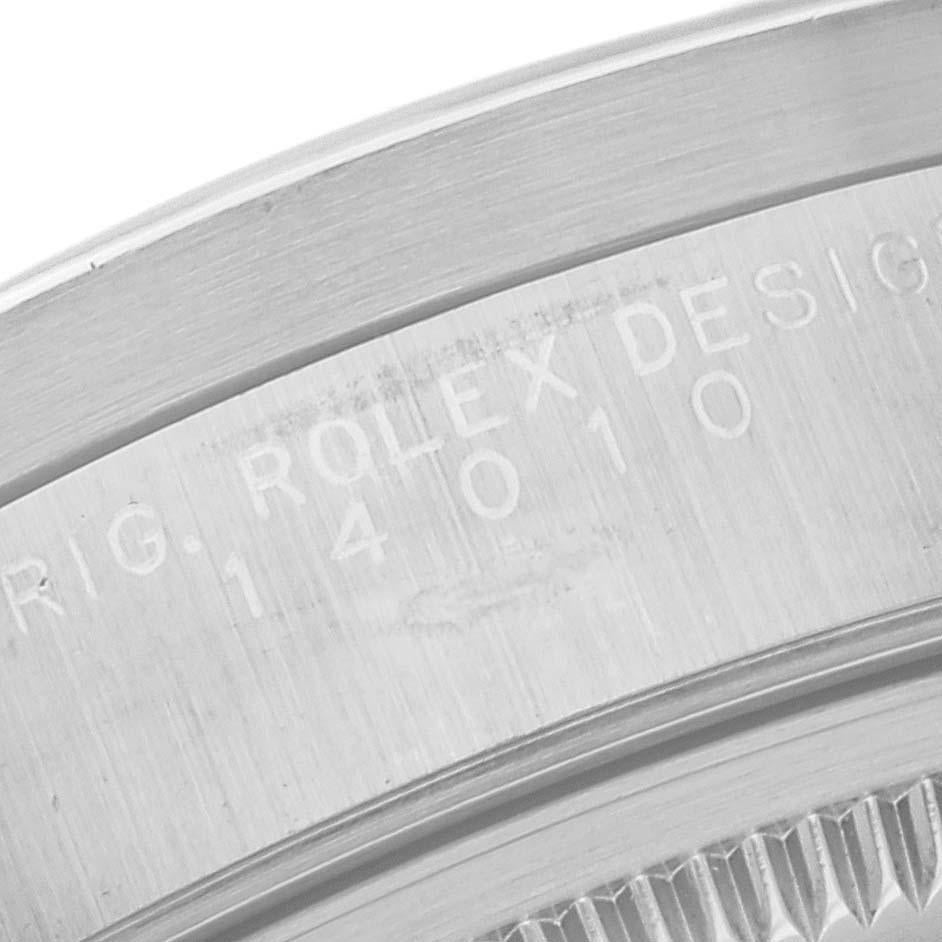 Rolex Air King 34mm Weiße Stahl-Herrenuhr mit römischem Zifferblatt 14010 2