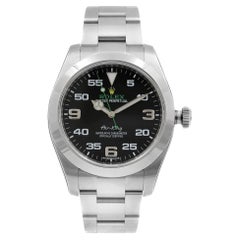 Reloj Rolex Air-King 40mm Acero Inoxidable Esfera Negra Automático Hombre 116900
