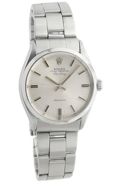Rolex Air-King 5500, Silver Dial, Certified and Warranty
