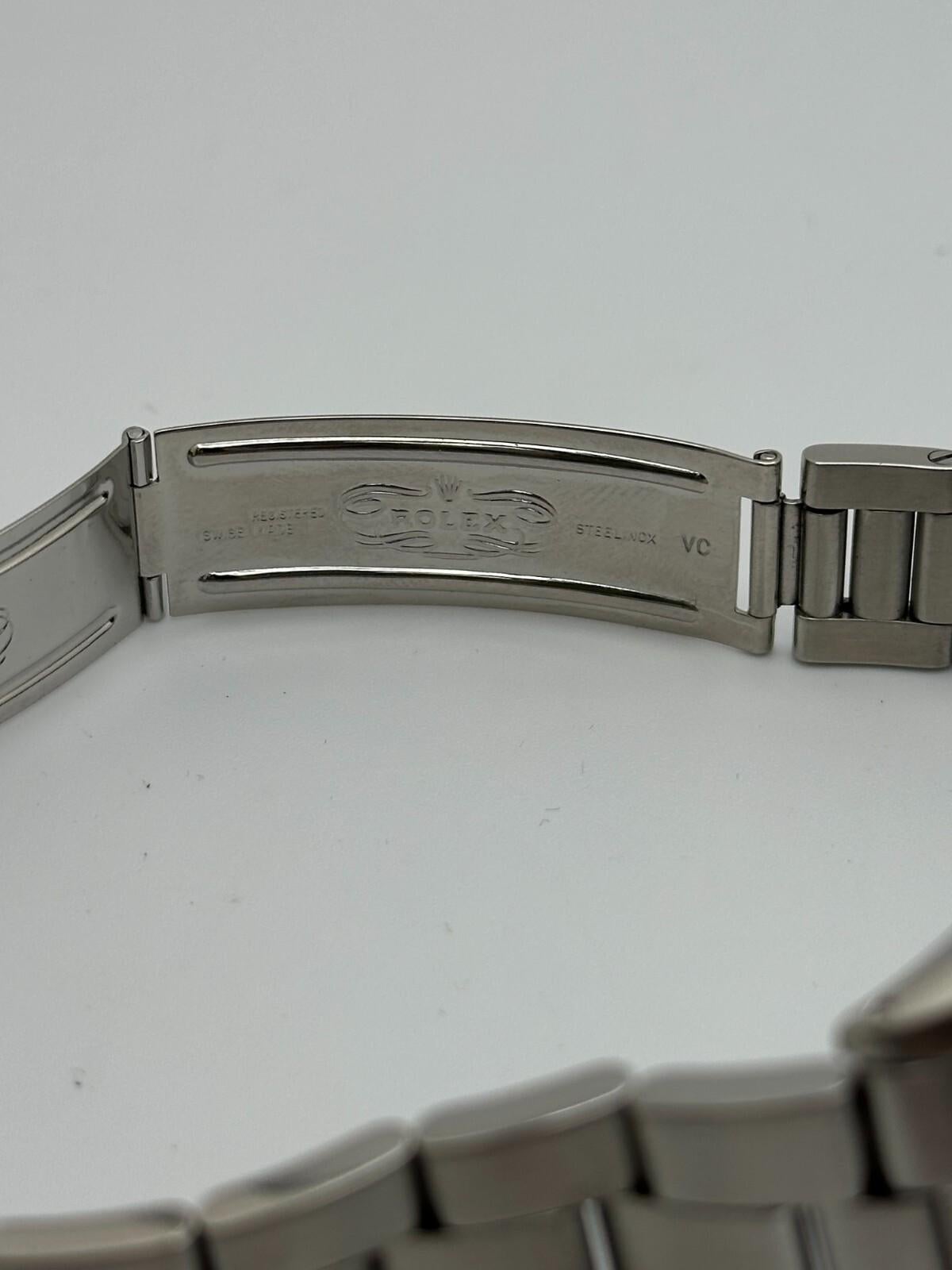 Rolex Air King 5500 Quadrante nero Acciaio inossidabile 34mm in vendita 1