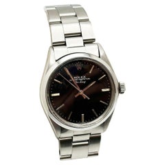 Rolex Air King 5500 Quadrante nero Acciaio inossidabile 34mm