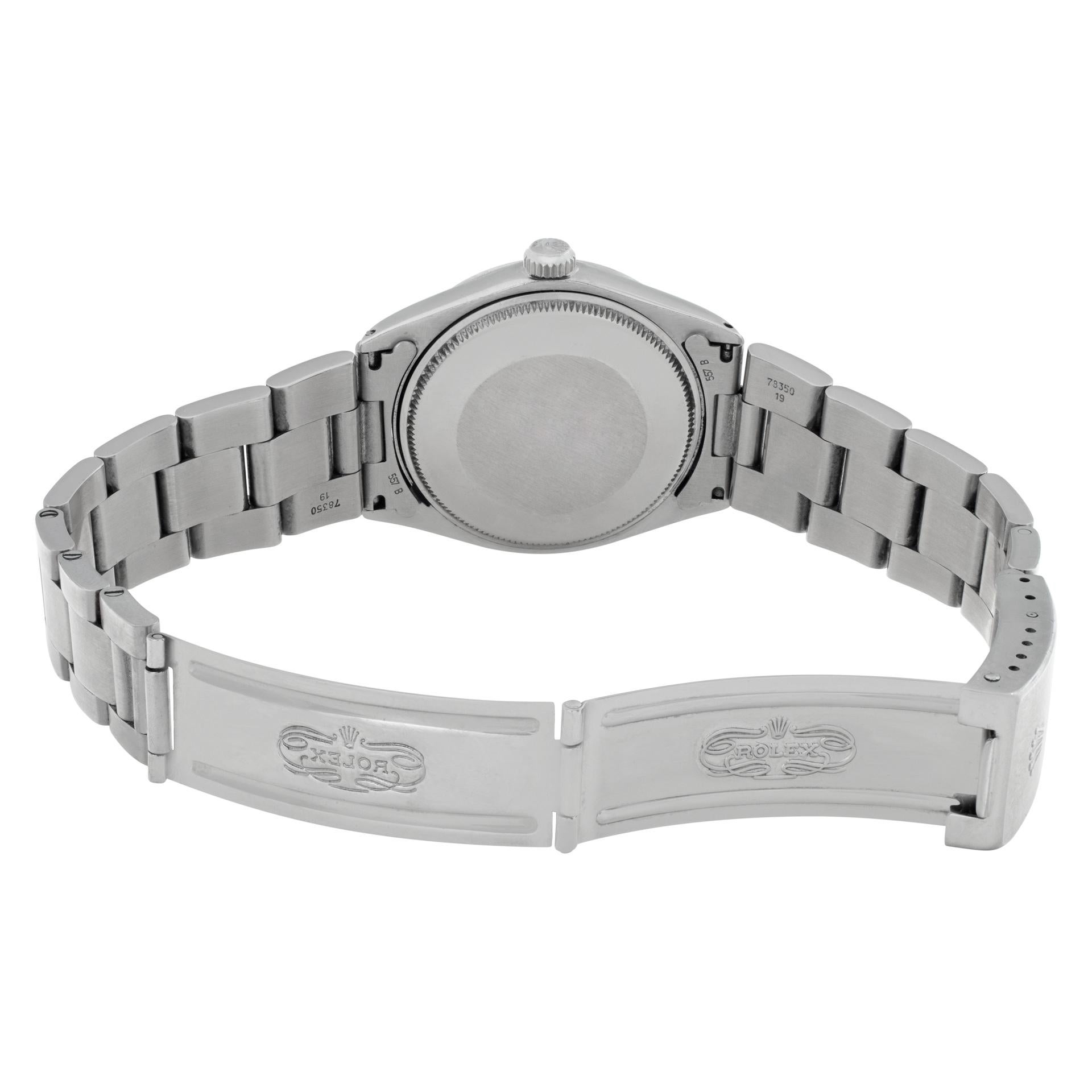 Women's or Men's Rolex Air King 5500 in Stainless Steel Silver with a dial 33mm Automatic watch