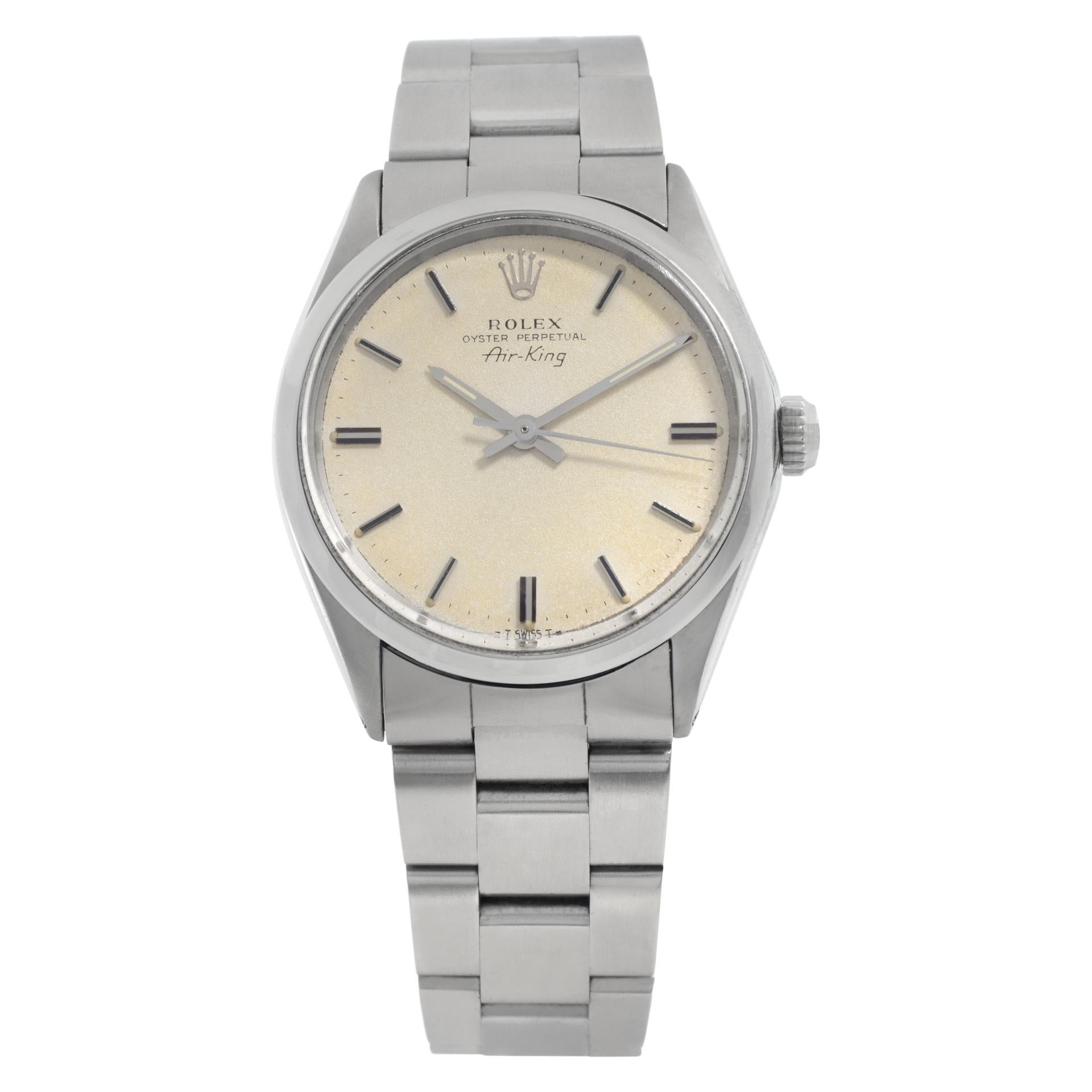 Rolex Air King 5500 in Stainless Steel Silver with a dial 33mm Automatic watch