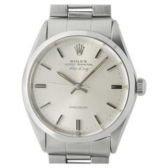 Vintage Rolex Air-King 5500, Silver Dial, Certified and Warranty