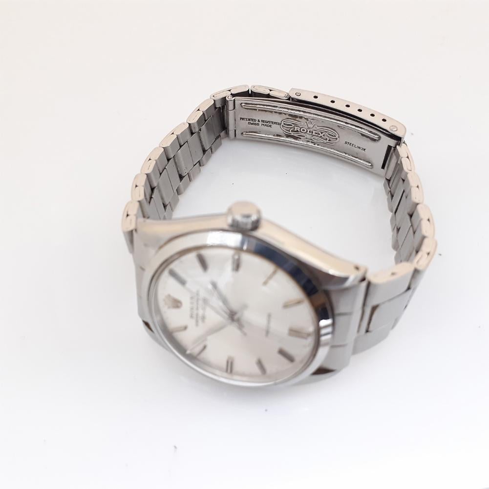 Contemporary Rolex Air-King 5500, Silver Dial, Certified and Warranty