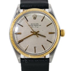 Rolex Air King 5501 Gold Automatic Mens Vintage Watch