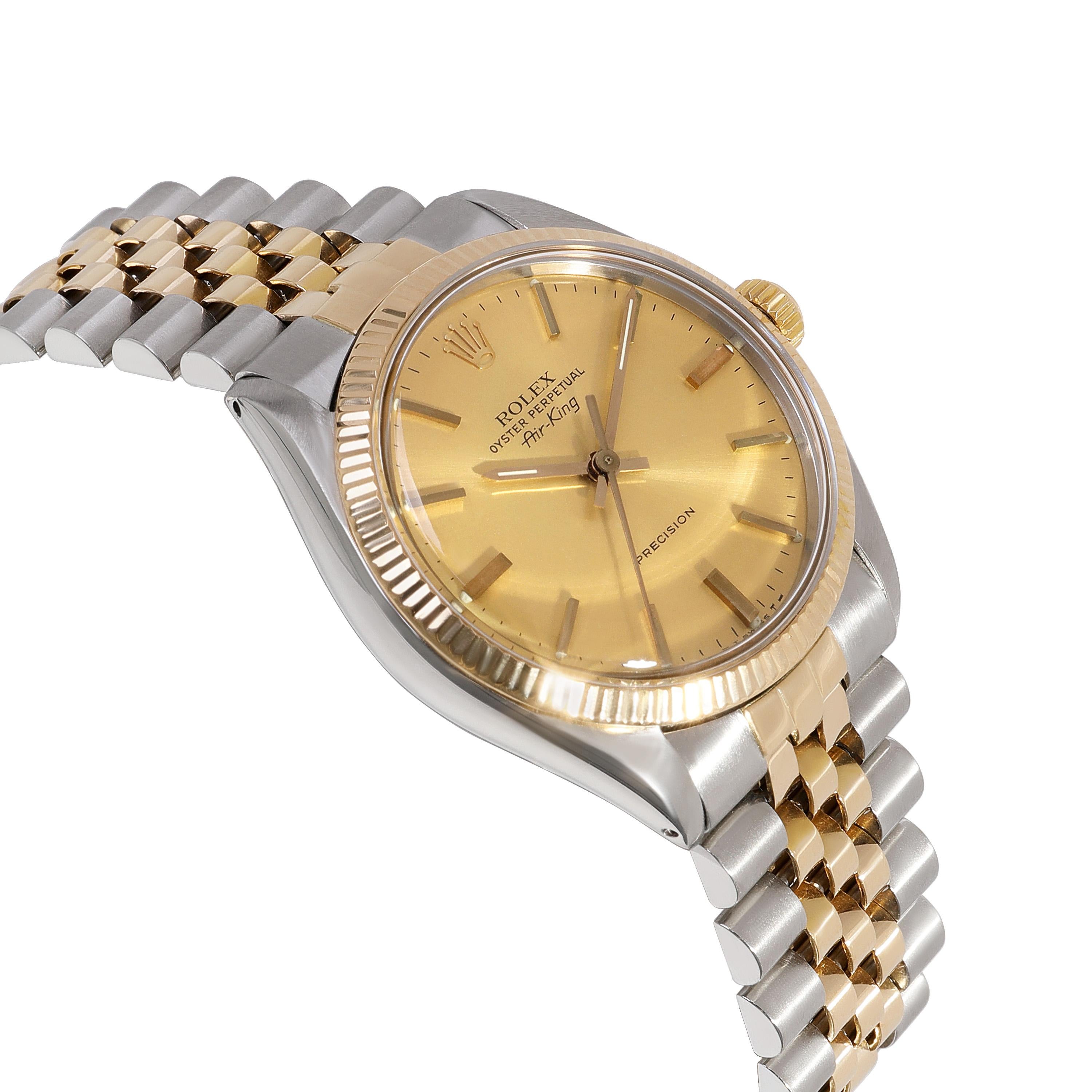 Rolex Air-King 5501 Herrenuhr aus 18kt Edelstahl/Gelbgold 1