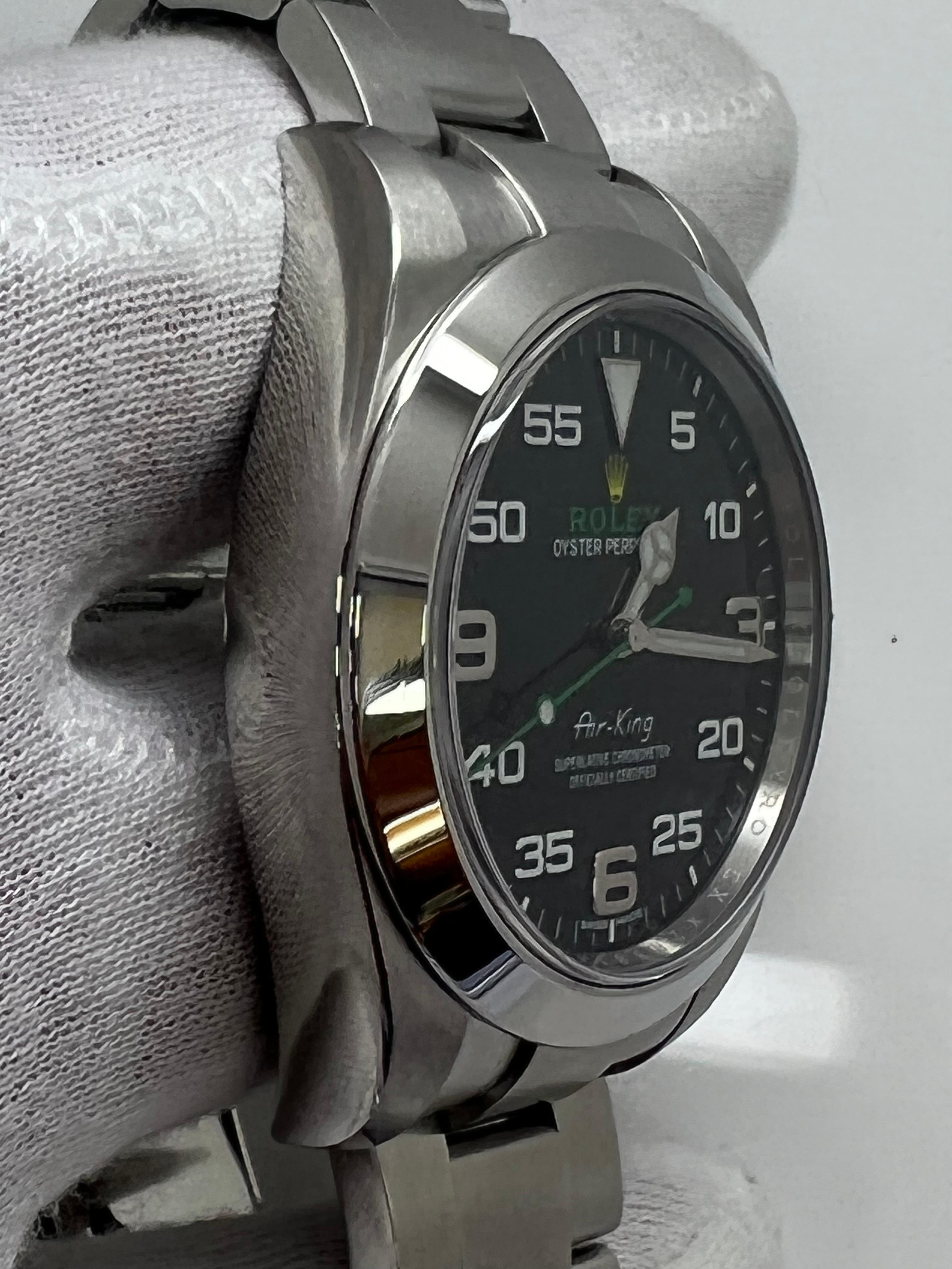 Rolex Air-King Automatik-Stahl-Herren Oyster-Armbanduhr 116900 im Angebot 1