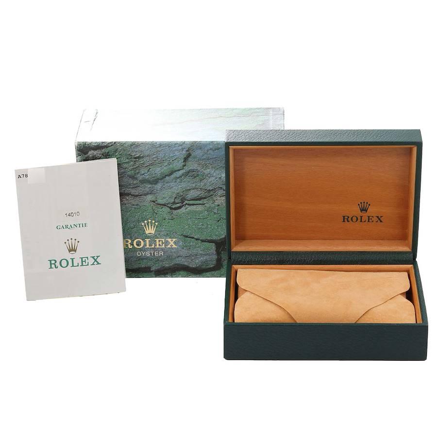 Rolex Air King Black Dial Steel Mens Watch 14010 Box Papers 8