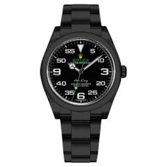 Rolex Air King Black PVD/DLC en acier inoxydable revêtu 116900