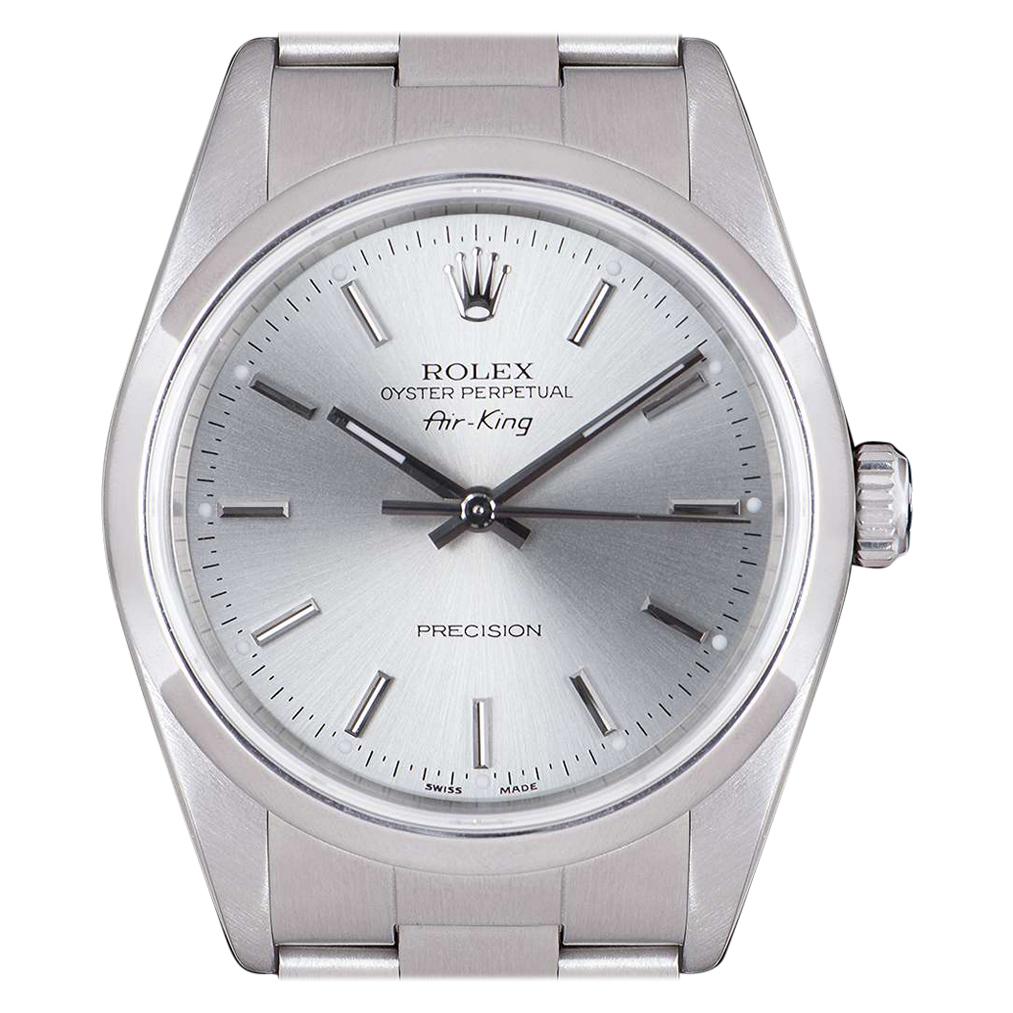 Rolex Air-King Gents Stainless Steel Silver Dial 14000M