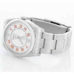 Rolex Air-King Men's Stainless Steel Watch Silver Dial 114200