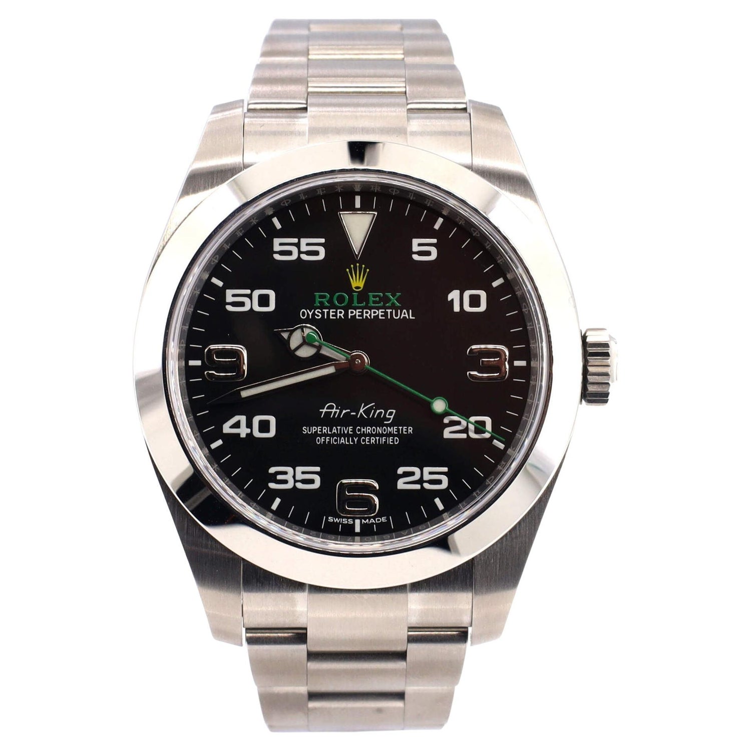 Rolex King Oyster Perpetual Chronometer Watch Stainless Steel 40 For Sale at 1stDibs | oyster perpetual air king, rolex perpetual air king price
