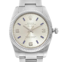 Rolex Air-King Oyster Perpetual Steel Gold Silver Dial Unisex Watch 114234