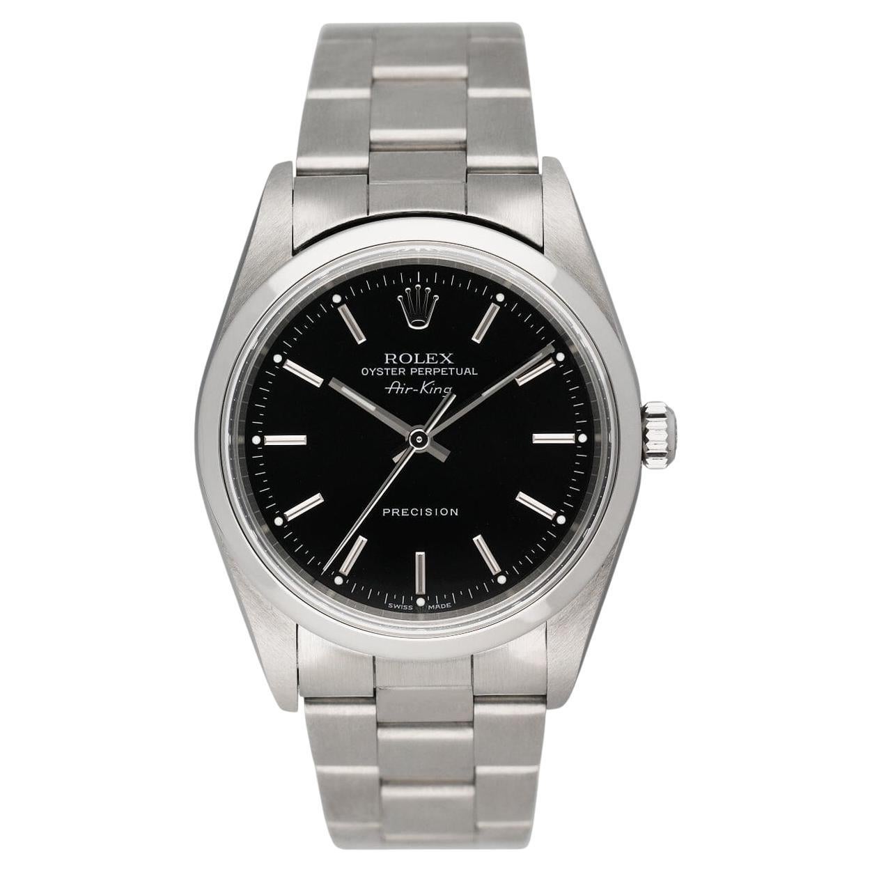 Rolex Air King Precision 14000M Mens Watch Box Papers For Sale