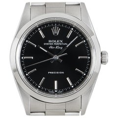 Rolex Air-King Precision Gents Stainless Steel Black Dial 14200