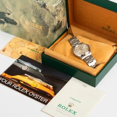Rolex Air-King Ref 5500 Wristwatch, Silver Dial, Oyster Bracelet, B&P's, 1987