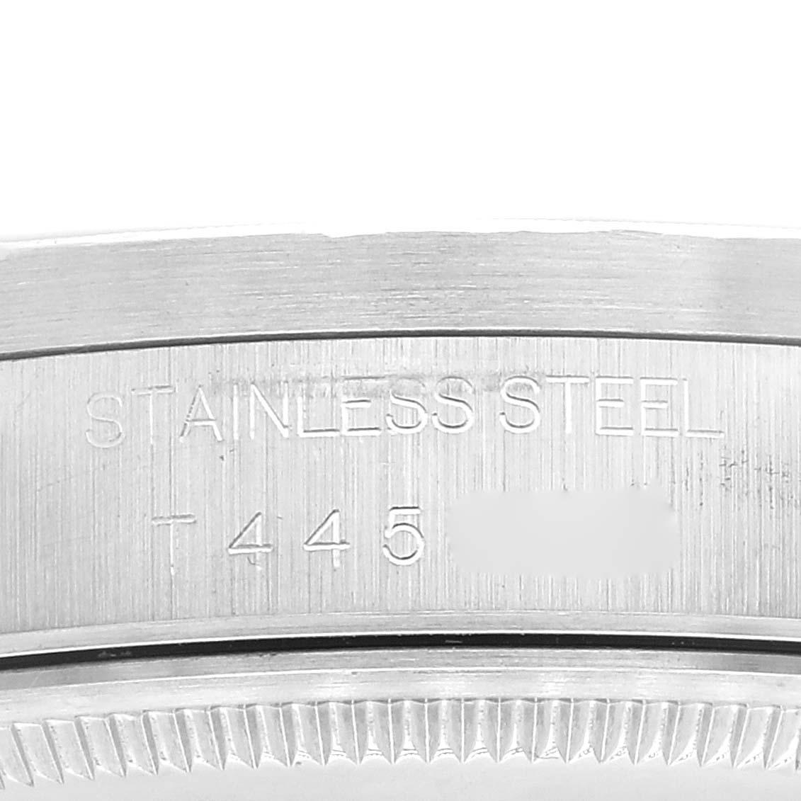 Men's Rolex Air King Silver Dial Engine Turned Bezel Steel Mens Watch 14010