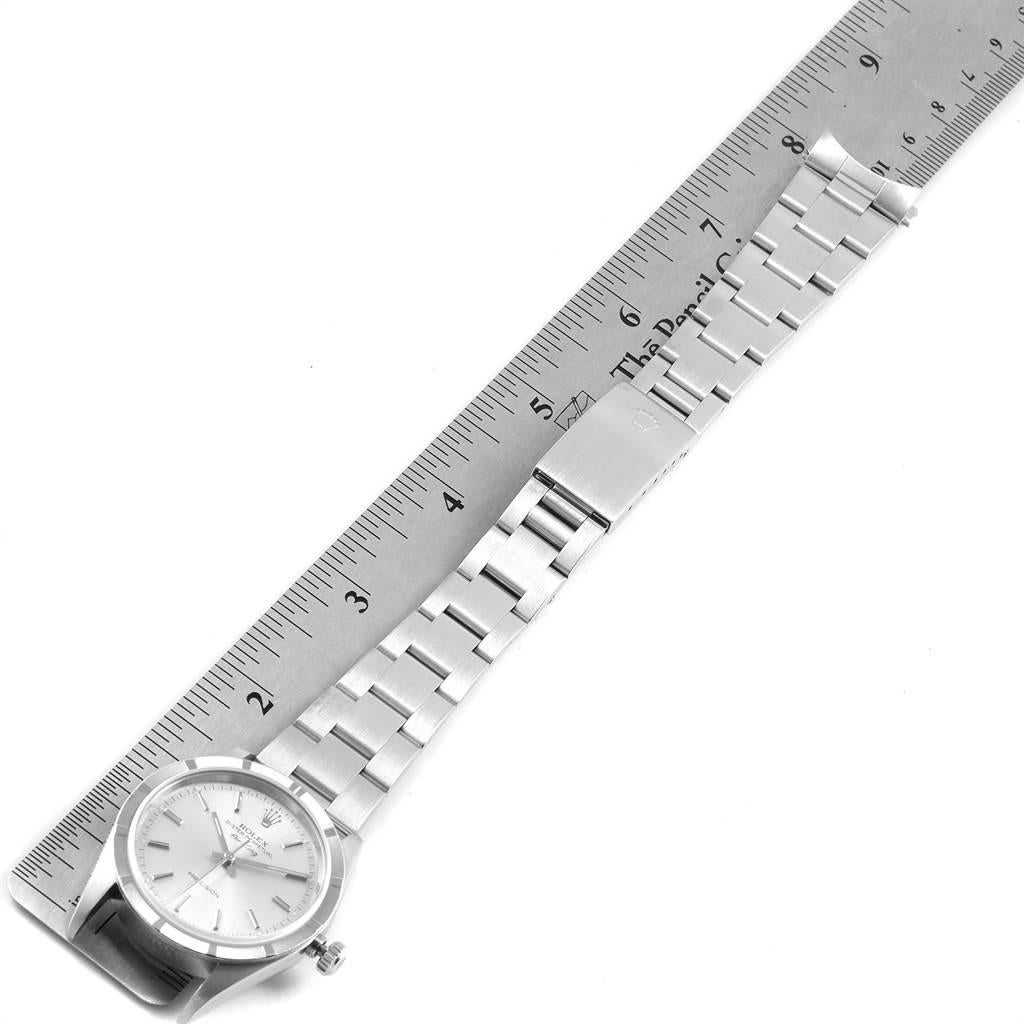 Rolex Air King Silver Dial Oyster Bracelet Steel Men’s Watch 14010 6