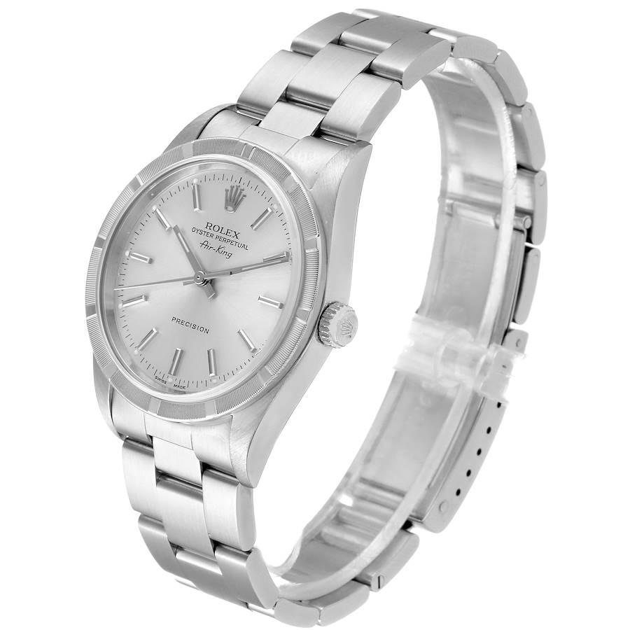 Rolex Air King Silver Dial Oyster Bracelet Steel Men's Watch 14010 1