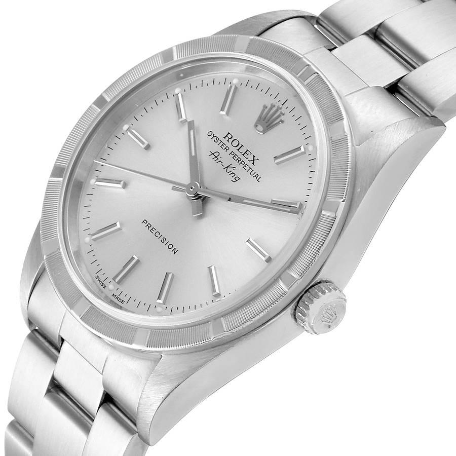 Rolex Air King Silver Dial Oyster Bracelet Steel Men's Watch 14010 2