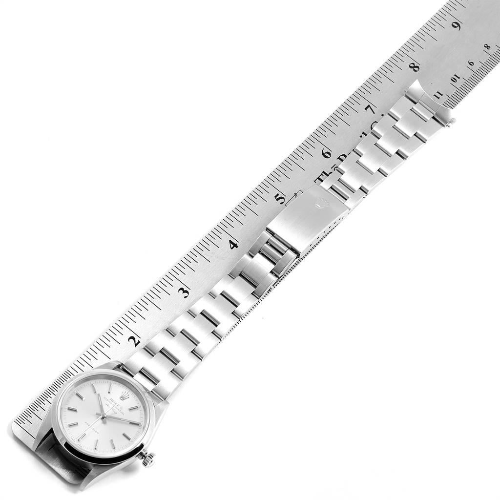 Rolex Air King Silver Dial Domed Bezel Steel Men's Watch 14000 For Sale 7