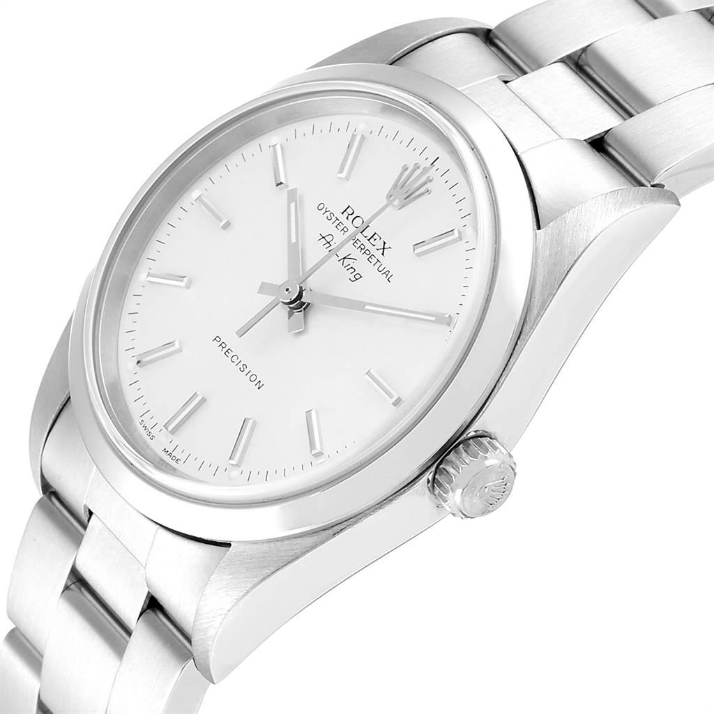 Rolex Air King Silver Dial Domed Bezel Steel Men's Watch 14000 For Sale 2
