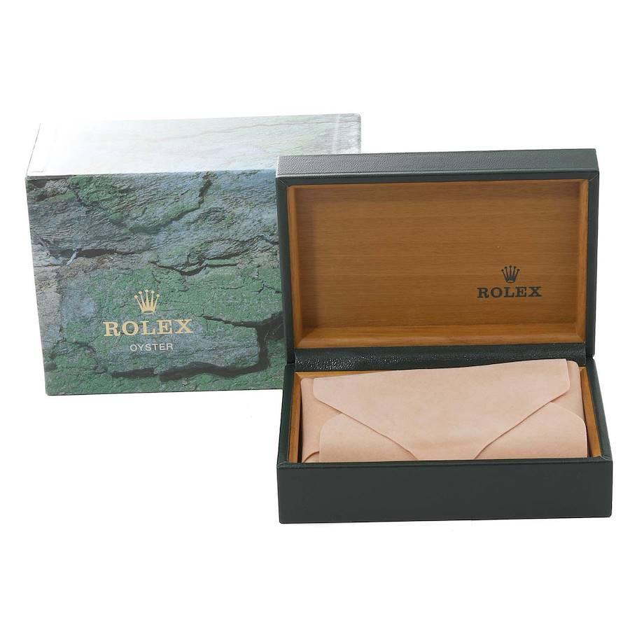 Rolex Air King Stahl-Herrenuhr 14010 mit silbernem Zifferblatt und gedrechselter Lünette 8