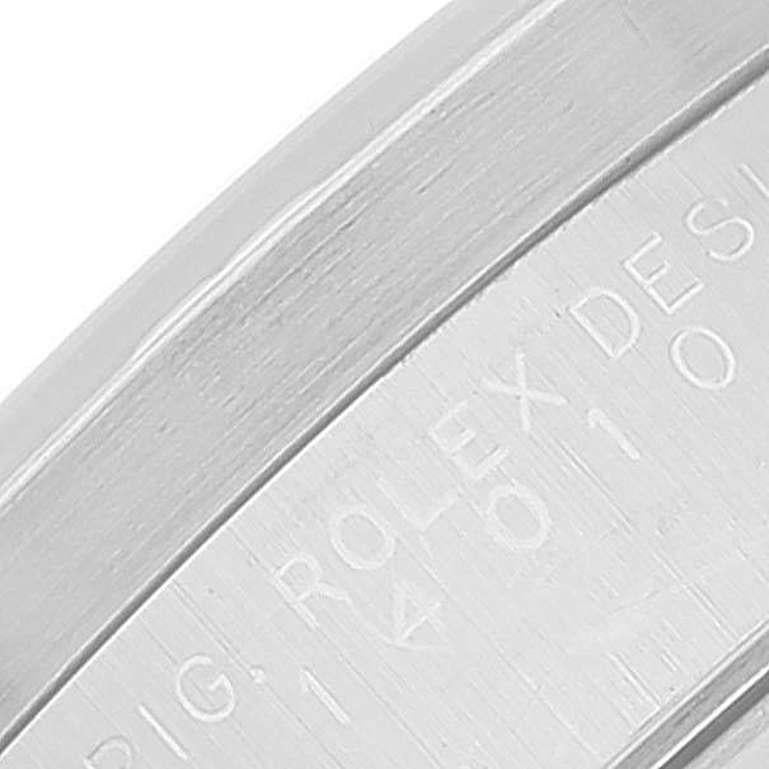 Rolex Air King Stahl-Herrenuhr 14010 mit silbernem Zifferblatt und gedrechselter Lünette im Angebot 3