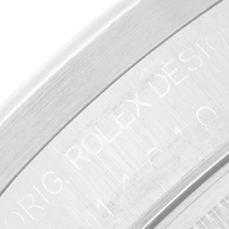Rolex Air King Stahl-Herrenuhr 14010 mit silbernem Zifferblatt und gedrechselter Lünette 3