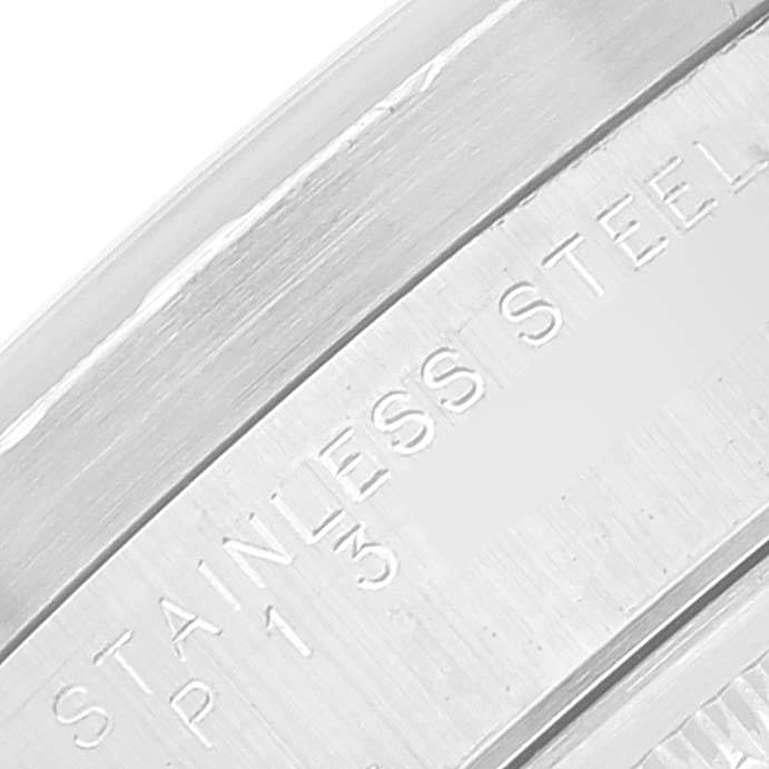 Rolex Air King Stahl-Herrenuhr 14010 mit silbernem Zifferblatt und gedrechselter Lünette im Angebot 4