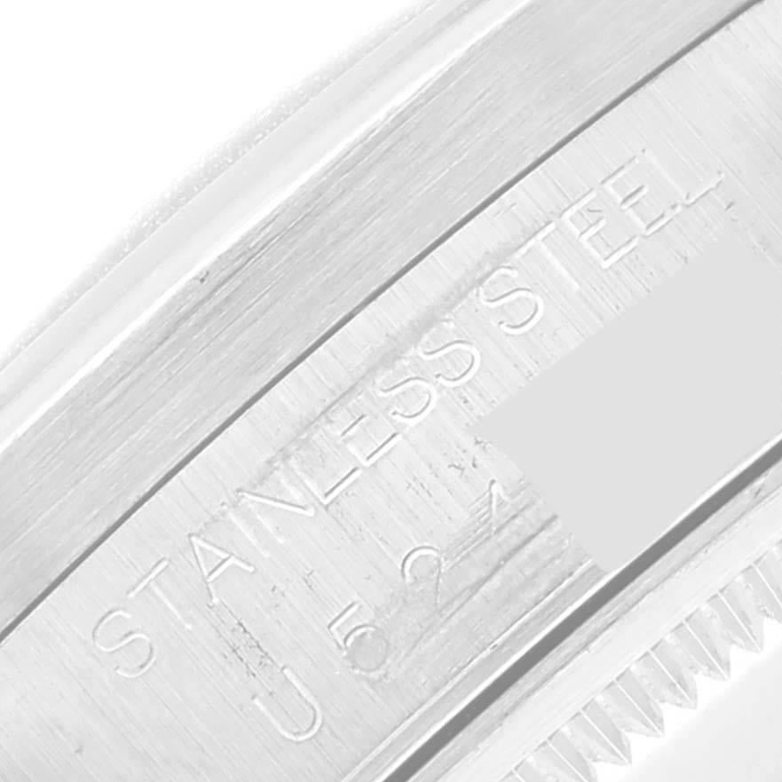 Rolex Air King Stahl-Herrenuhr 14010 mit silbernem Zifferblatt und gedrechselter Lünette 4