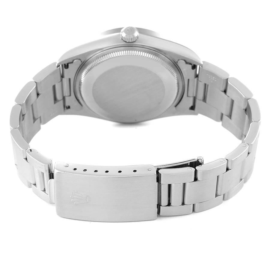 Rolex Air King Stahl-Herrenuhr 14010 mit silbernem Zifferblatt und gedrechselter Lünette im Angebot 6