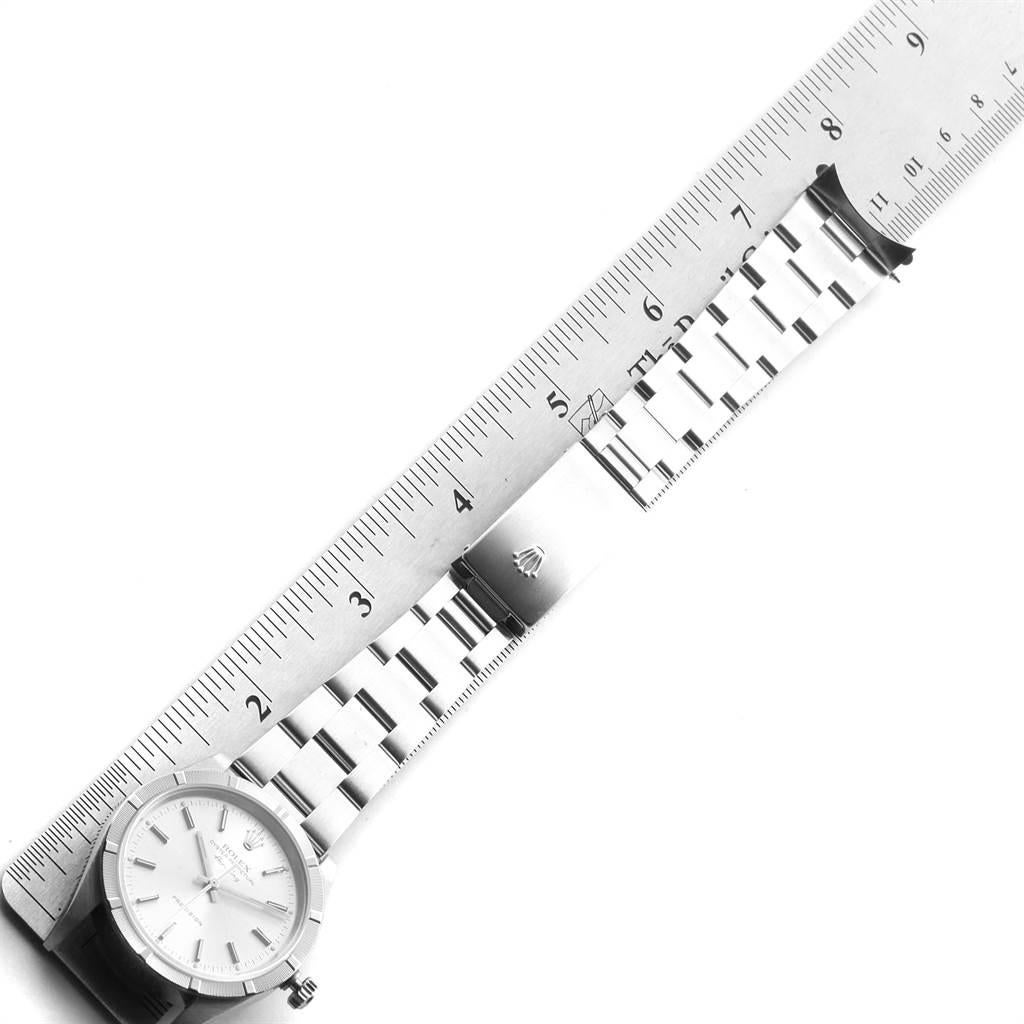 Rolex Air King Silver Dial Oyster Bracelet Steel Men's Watch 14010 For Sale 4