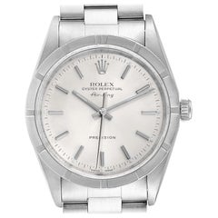 Rolex Air King Silver Dial Oyster Bracelet Steel Men's Watch 14010