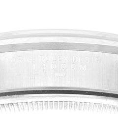 Rolex Air King Silberne Stahl-Herrenuhr mit Rauchglas-Lünette 14000