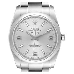 Rolex Air King Silver Dial Stainless Steel Mens Watch 114200