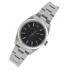 Rolex Air-King Stainless Steel Black Dial 34mm Watch Circa 2003 Box
