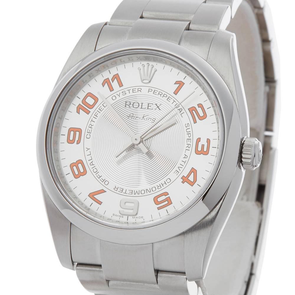 Rolex Air King Stainless Steel Unisex 114200 In Excellent Condition In Bishop's Stortford, Hertfordshire
