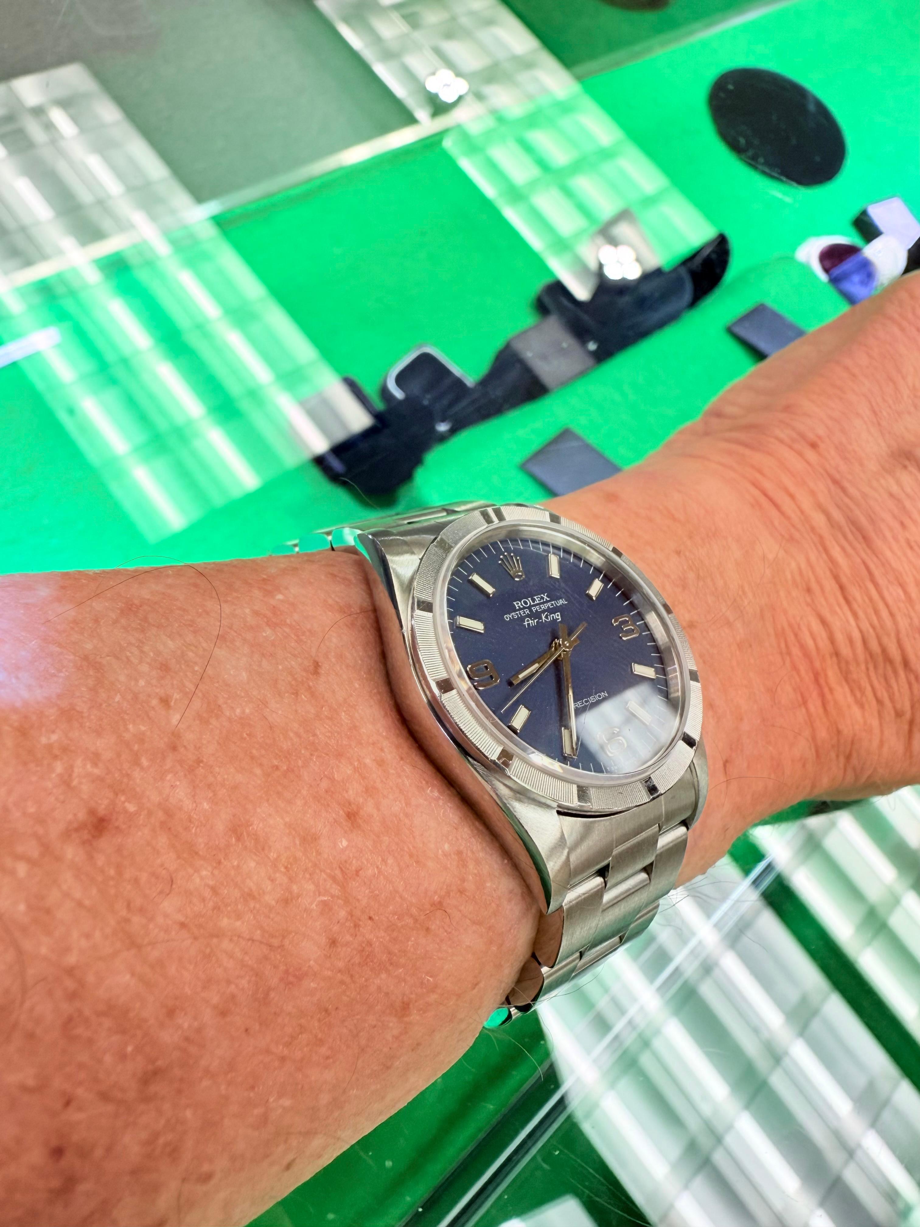 Rolex Air King Edelstahl-Armbanduhr CIRCA 1993 (Zeitgenössisch) im Angebot