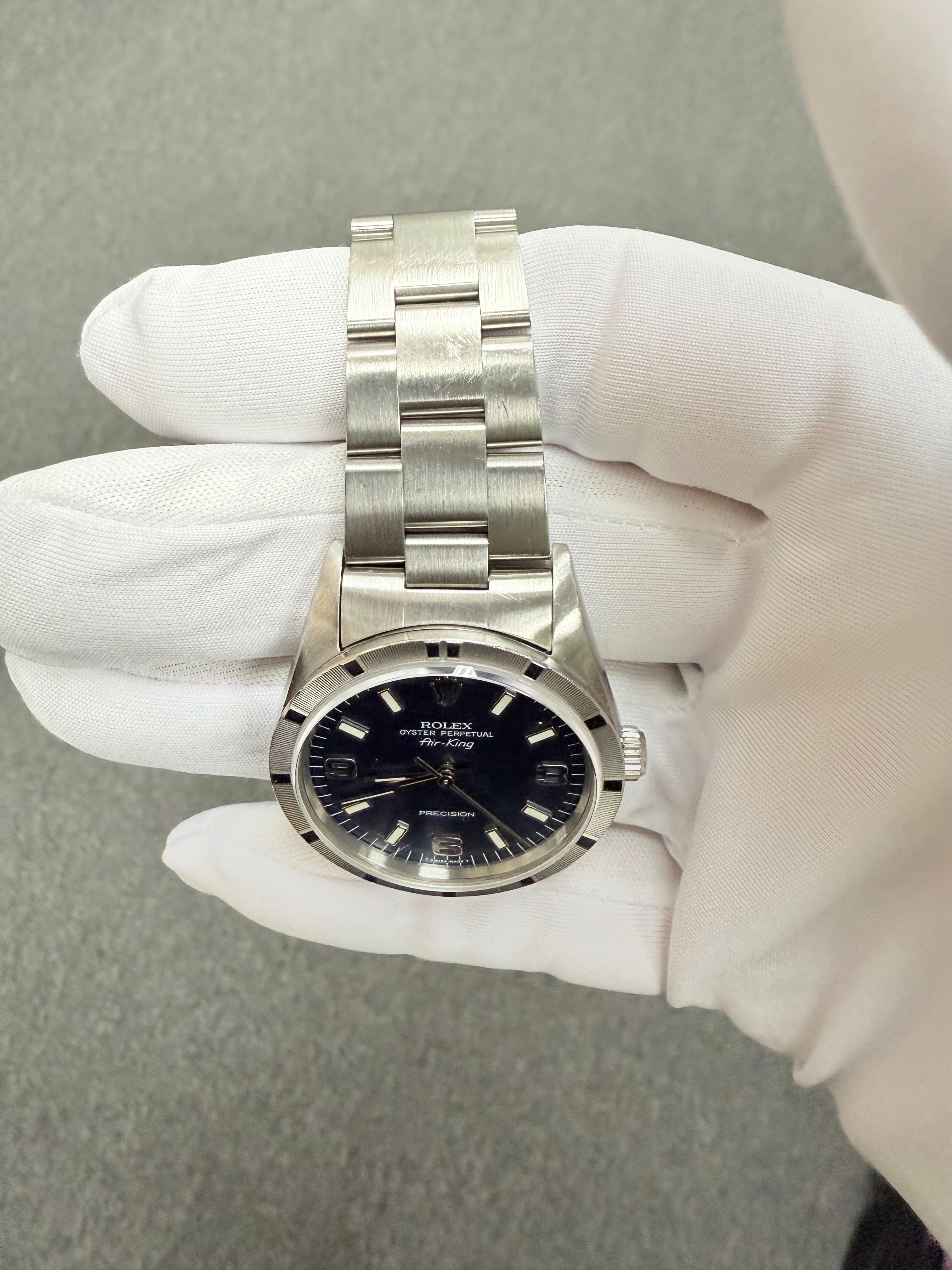 Rolex Air King Edelstahl-Armbanduhr CIRCA 1993 im Angebot 5