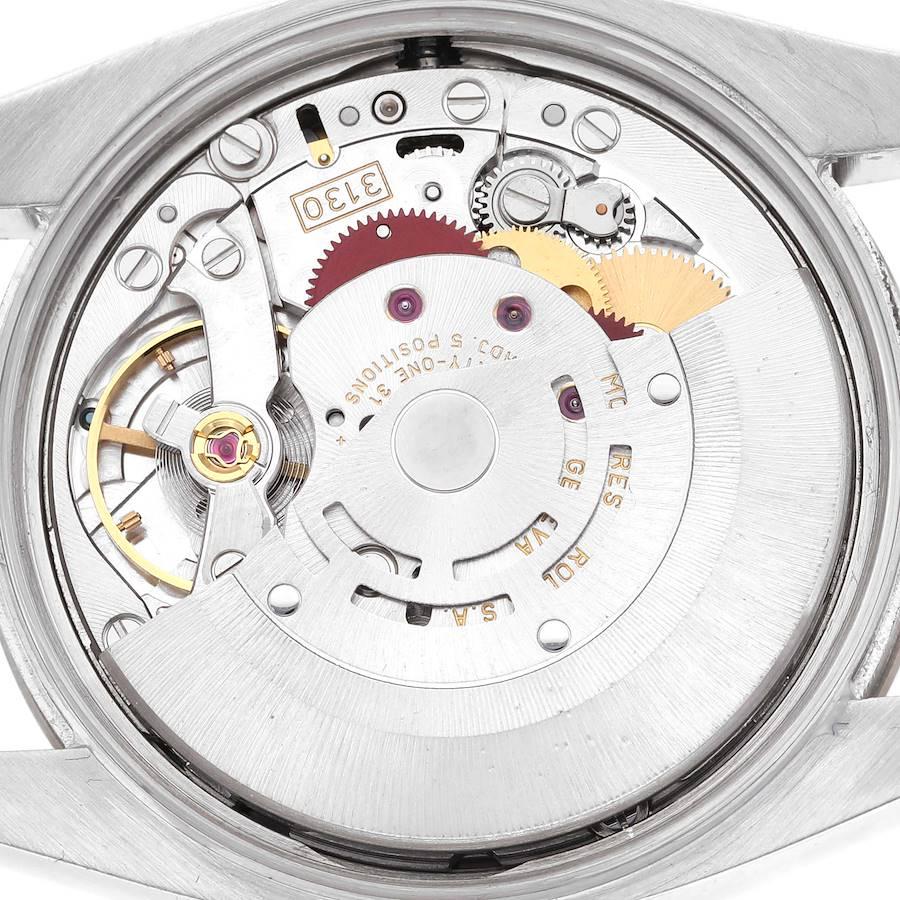 Rolex Air King Steel White Gold Black Diamond Dial Mens Watch 114234 3