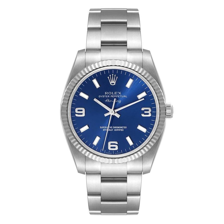 Rolex air king shop fluted bezel