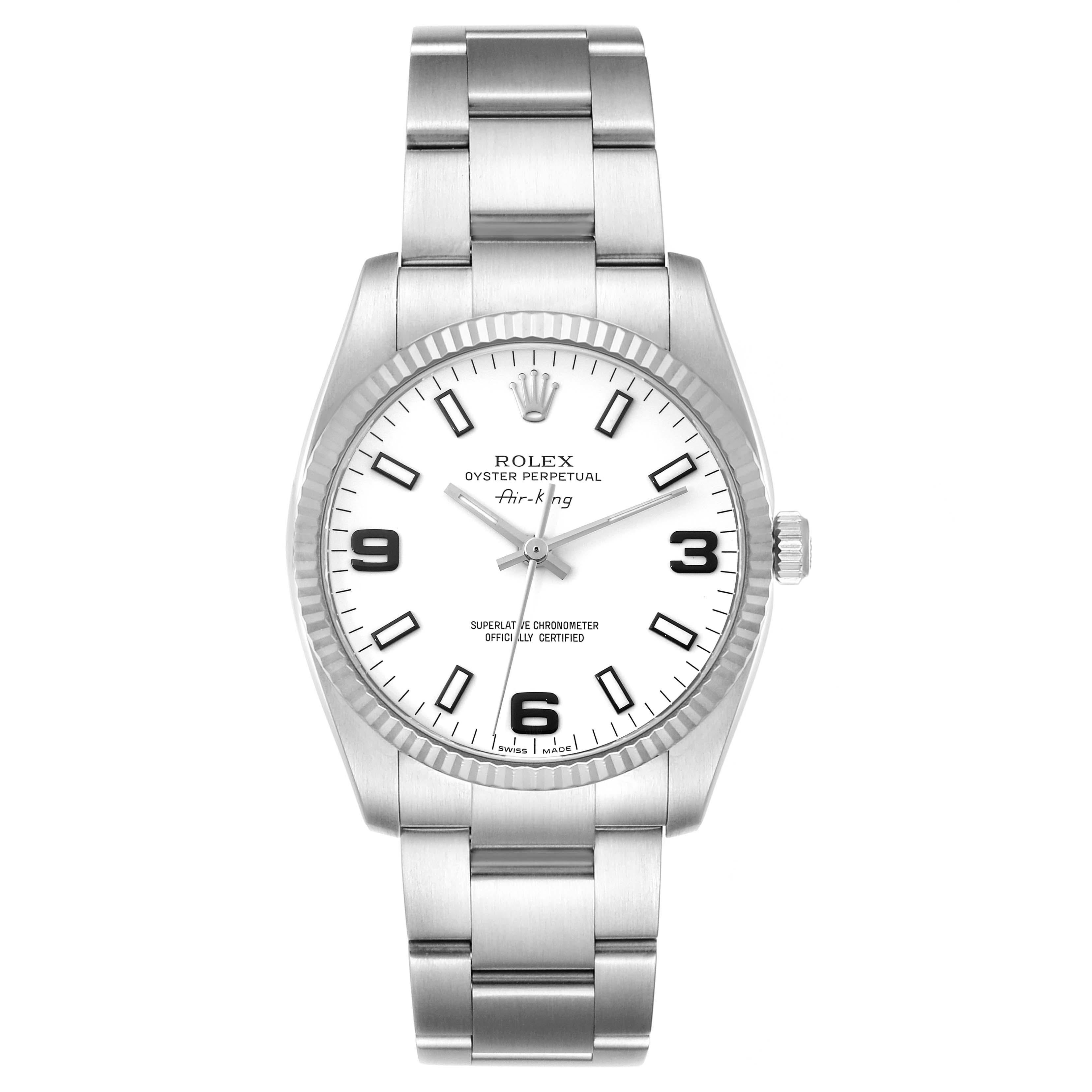 Rolex air king fluted bezel cheap