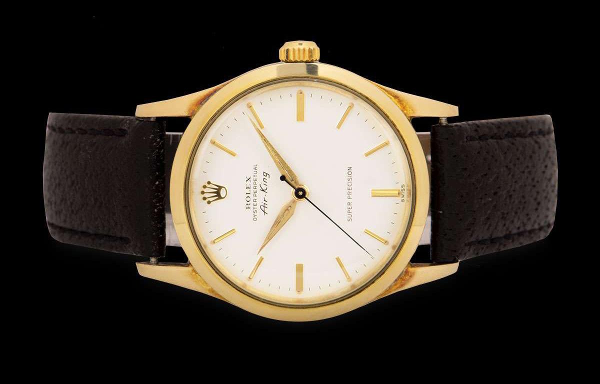 正規品販売！ 金張り Field Gold エアーキング Air-King ロレックス ROLEX シルバーダイアル SKU:15884 1960年製  Ref.5506 PRECISON SUPER - メンズ腕時計