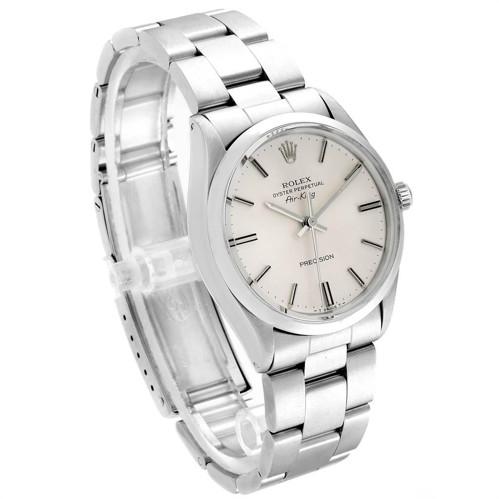 Rolex Air King Vintage Stainless Steel Silver Dial Men's Watch 5500 For Sale 1