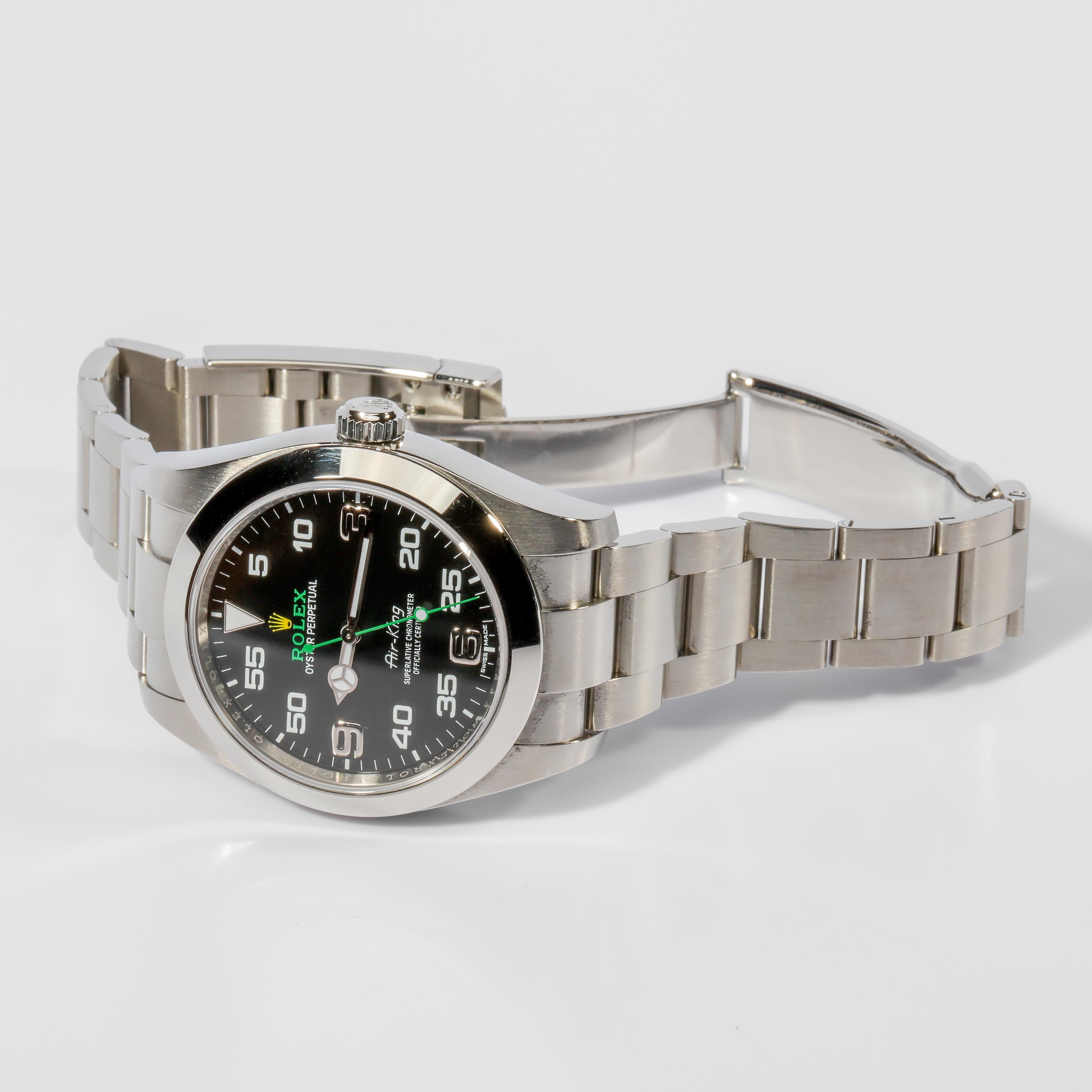 Contemporary Rolex Air King with Box, circa 2019