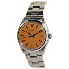 Rolex Air King mit orangefarbenem Zifferblatt:: ca. 1970er Jahre