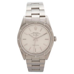 Used Rolex Air King Wristwatch Ref 140101M. Oyster Bracelet, Silver Dial. Circa 2002.